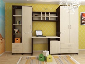 Детская Студент Комплект мебели (Дуб сонома/Белый) в Пушкине - pushkin.katalogmebeli.com | фото