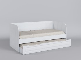 Диван-кровать Классика (Белый/корпус Выбеленное дерево) в Пушкине - pushkin.katalogmebeli.com | фото