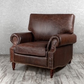 Кресло кожаное Лофт Аристократ (ширина 1100 мм) в Пушкине - pushkin.katalogmebeli.com | фото