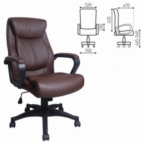 Кресло офисное BRABIX Enter EX-511 (коричневый) в Пушкине - pushkin.katalogmebeli.com | фото 1