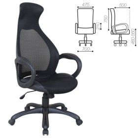 Кресло офисное BRABIX Genesis EX-517 (черное) в Пушкине - pushkin.katalogmebeli.com | фото