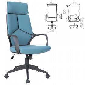 Кресло офисное BRABIX Prime EX-515 (голубая ткань) в Пушкине - pushkin.katalogmebeli.com | фото