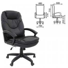 Кресло офисное BRABIX Trend EX-568 (черный) в Пушкине - pushkin.katalogmebeli.com | фото