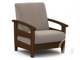 Кресло для отдыха Омега (орех лак/CATANIA COCOA) в Пушкине - pushkin.katalogmebeli.com | фото 1