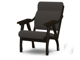 Кресло Вега-10 (венге лак/ULTRA GRAFIT) в Пушкине - pushkin.katalogmebeli.com | фото 1