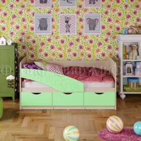 Кровать Бабочки 1,8м (Салат матовый) в Пушкине - pushkin.katalogmebeli.com | фото