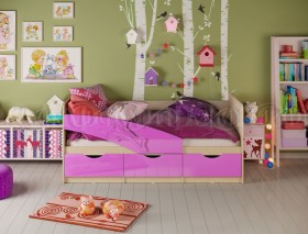 Кровать детская 1,8м Дельфин (Сиреневый металлик) в Пушкине - pushkin.katalogmebeli.com | фото