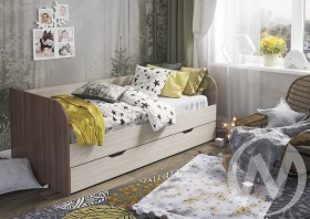 Кровать детская Балли 2-х уровневая (шимо темный/шимо светлый) в Пушкине - pushkin.katalogmebeli.com | фото