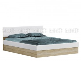 Кровать с подъемным механизмом 1,4 спальня Фортуна (Дуб сонома/белый глянец) в Пушкине - pushkin.katalogmebeli.com | фото