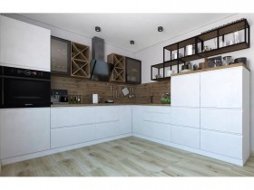 Модульная кухня Бронкс 1,8 м (Кварц) в Пушкине - pushkin.katalogmebeli.com | фото 5
