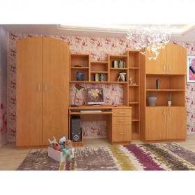 Детская Мишутка Комплект мебели (Вишня оксфорд) в Пушкине - pushkin.katalogmebeli.com | фото