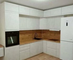 Модульная кухня Бруклин 2.4 x 2 м (Бетон белый) в Пушкине - pushkin.katalogmebeli.com | фото 15