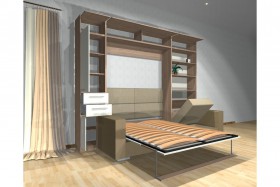 Шкаф-кровать с диваном Каролина в Пушкине - pushkin.katalogmebeli.com | фото 3